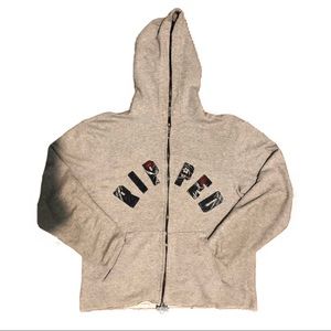 Ripped Off “ripped” fullzip sweater